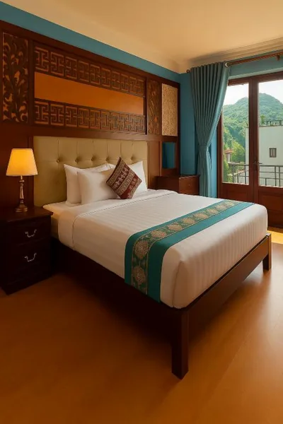Chambre quadruple avec vue sur la montagne — Sapa Elegance Hotel