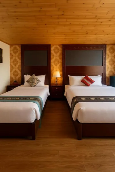 Habitación triple con vistas a la montaña — Sapa Elegance Hotel